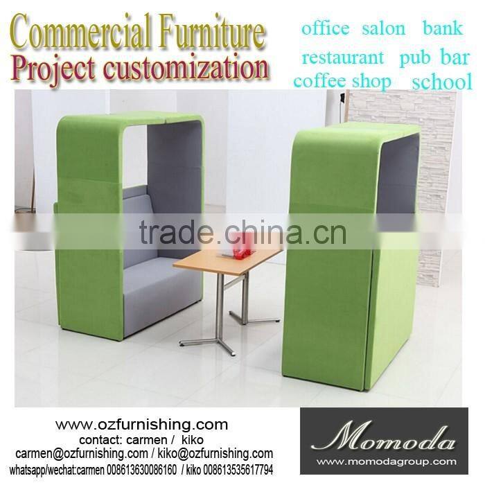 coffee shop restaurant high back high seat sofa table set, VIP room shown room Commercial area Gets stuck sofa set