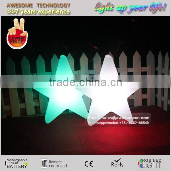 battery powered led star light / colorful decorative star lamp