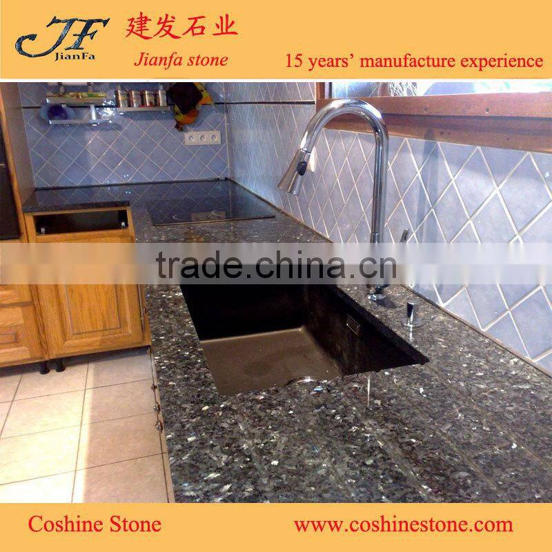 Blue pearl granite kitchen countertop for prefab homes
