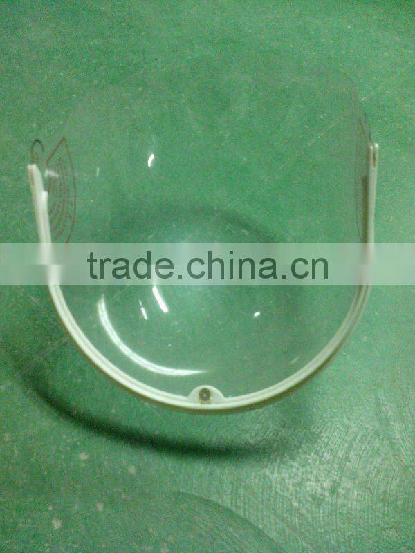 vacuum forming helmet shield of plastic