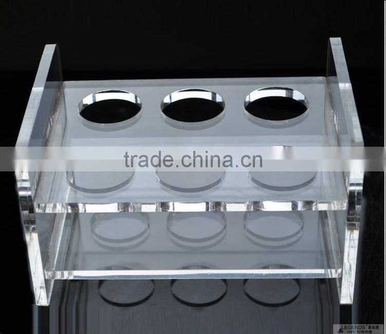 customized new transparent acrylic wine bottle rack
