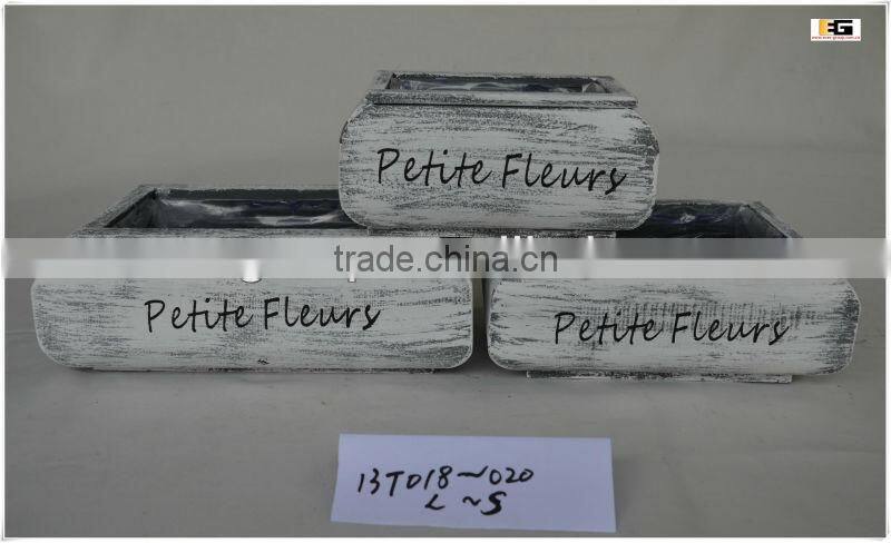 GARDEN WOODEN PLANTER BASKETS