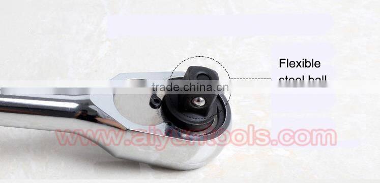 1/2" 3/8" 1/4" Ratchet Wrench (Socket Set) Quick Release wrench 72t Cr-v