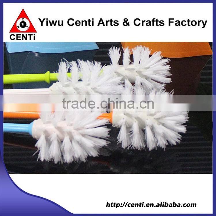 Hot sale factory plastic toilet brush with holder cleaning brush