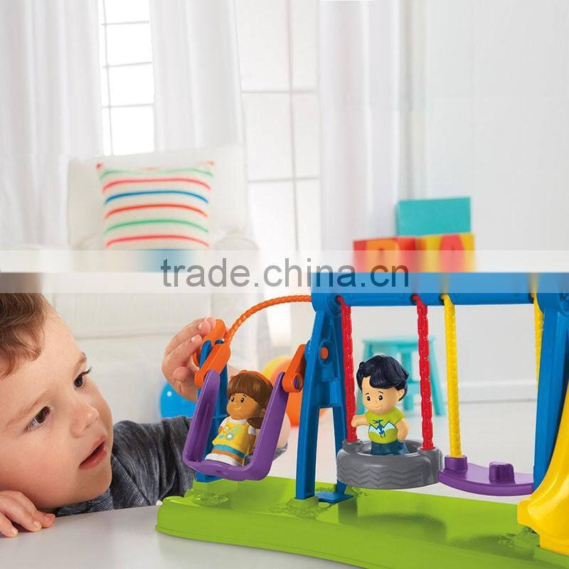 Wholesale Cheap Plastic Kids Toy Promotional Gift Sweet Baby Swing&Slides Toy