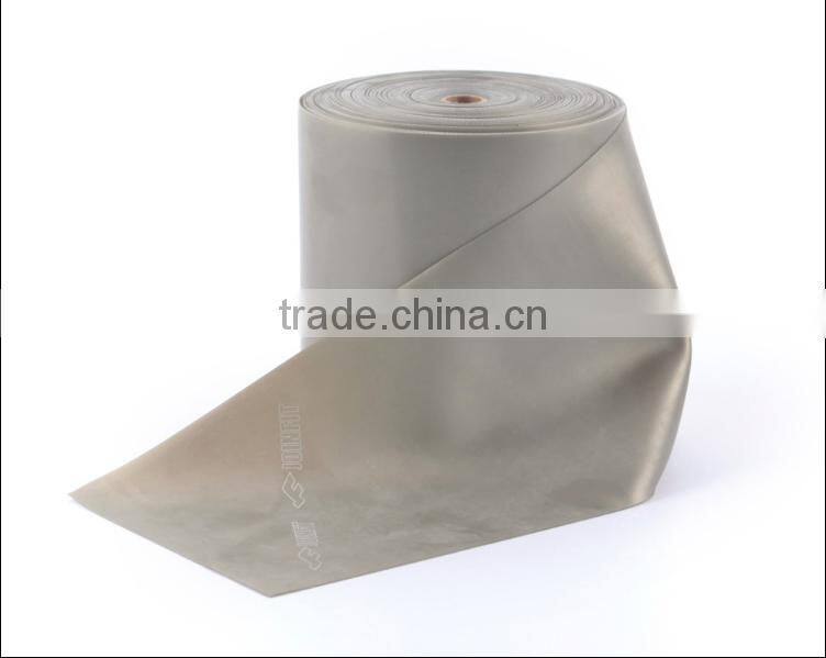 Professional Latex Resistance Bands - 25 Meters Roll, Grey, Advanced Level 5 (25LB)