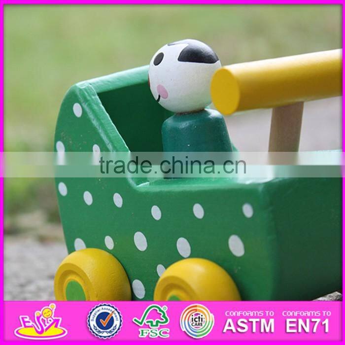 2017 New products kids animal toy wooden toy car plans W04A324