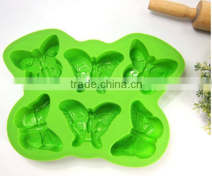 11004 butterfly shape baking silicon cake mould,animal foot print silicone baking mould