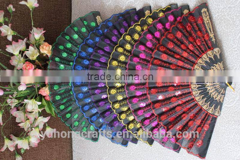 Customized fabric plastic fan