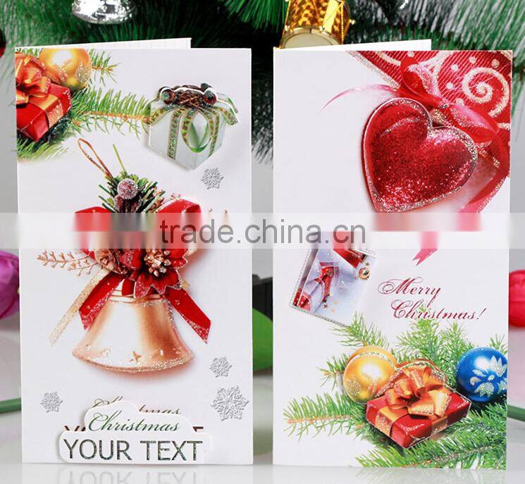 China Made Custom Christmas Greeting Crads Printing Handmade Paper Greeting Cards Designs