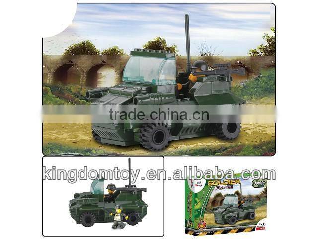 The building blocks of army car for wholesale