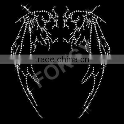 Heat transfer iron on motif Citrine Angel Wings
