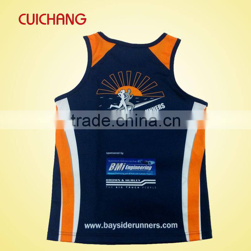 custom running singlet