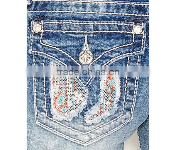 Knee-Length Denim Shorts, Blow Out Wash