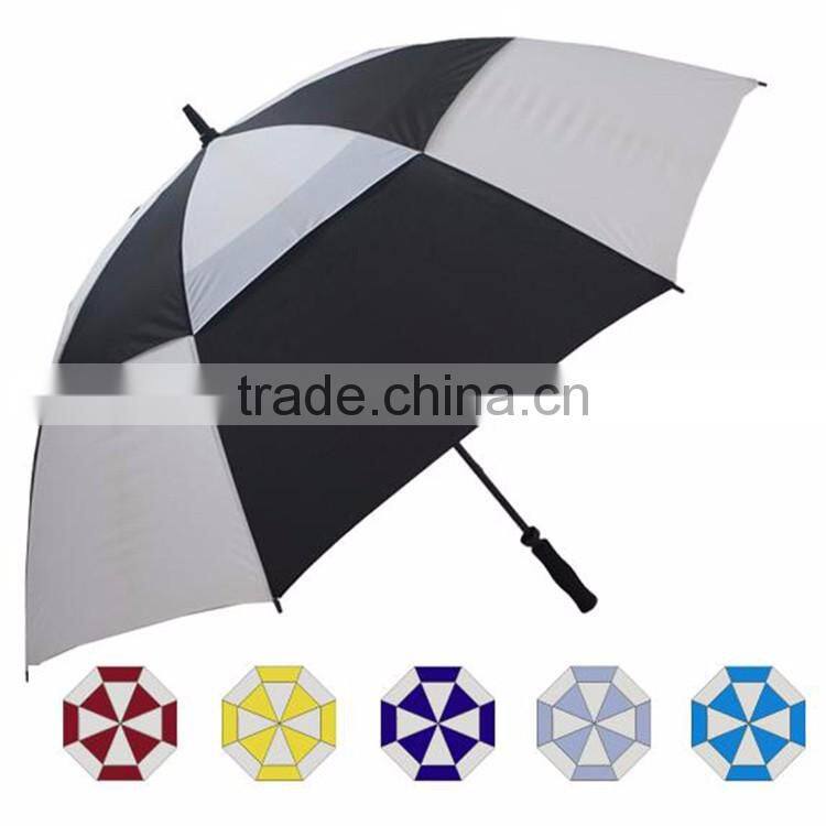 Hot Sale Cheap Windproof Double Layer Outdoor Golf Umbrella Promotional