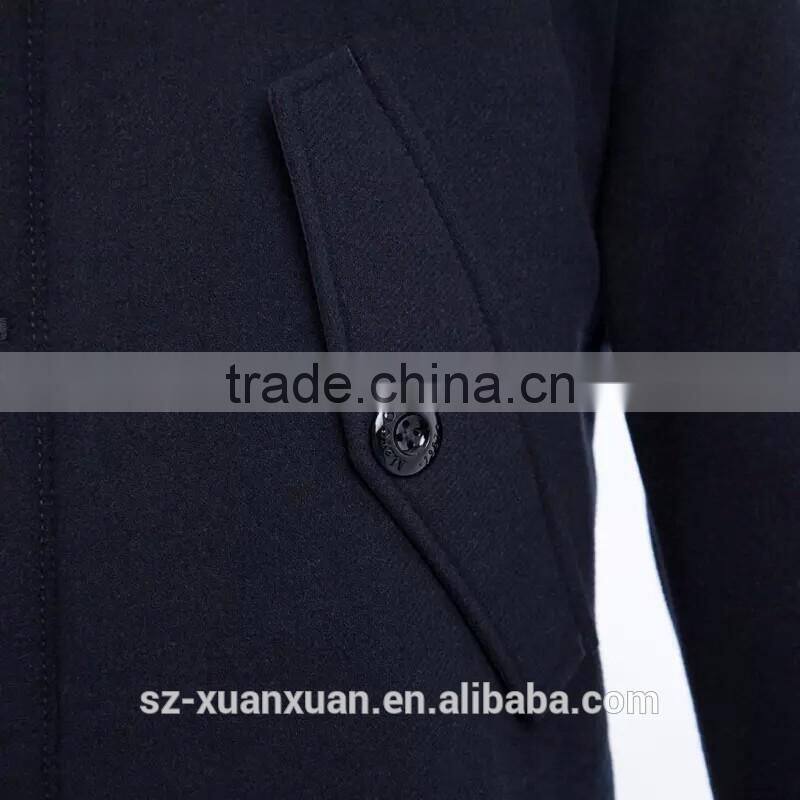 Customized black plain down jacket winter thick coat for men