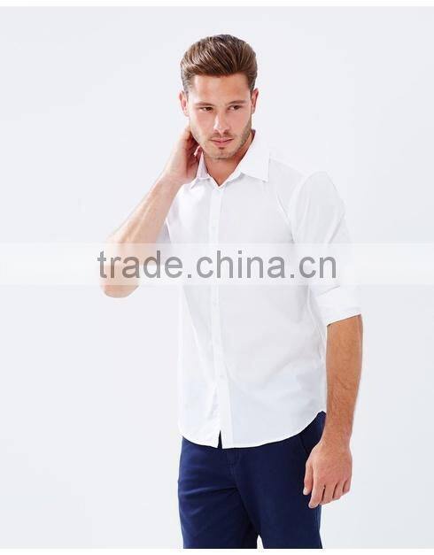wholesale cheaper men shirts latest design office white shirt