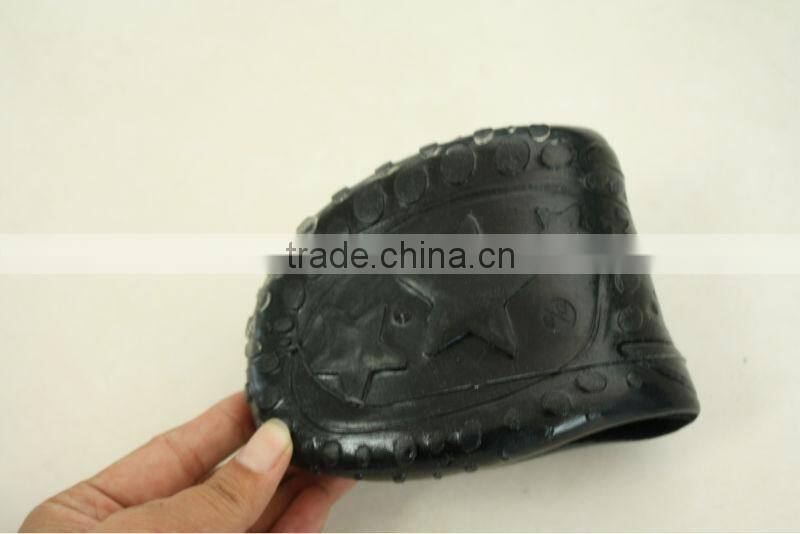 Man knitted socks with rubber soles