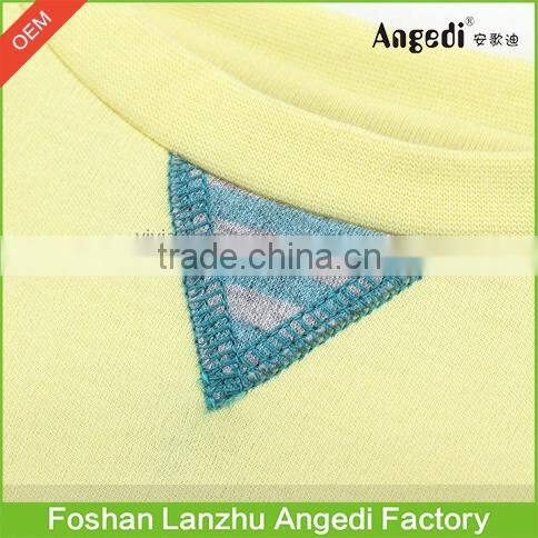 Kids wear Boys clothing long sleeve jumper contrast color Graphic top