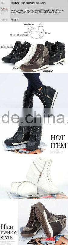 2ssd0184 wedge hidden heel fashion sneakers