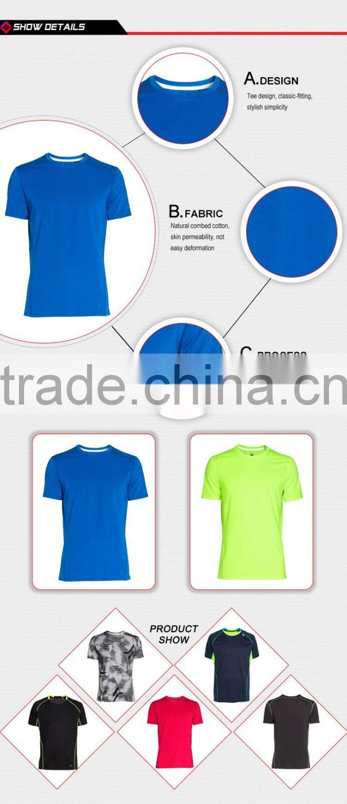 Most competitive breathable OEM service soft mens sportswear2016