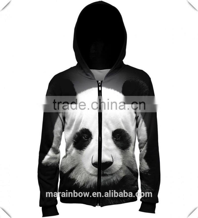 Fashion Design Womens 3D Animal Print Hoodie All Over Sublimated Full Zip Hoodie Dye Sublimation Printing Hoodie Wholesale