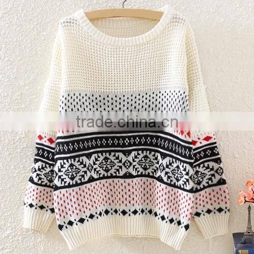 Customized new fashion christmas sweater designs for women