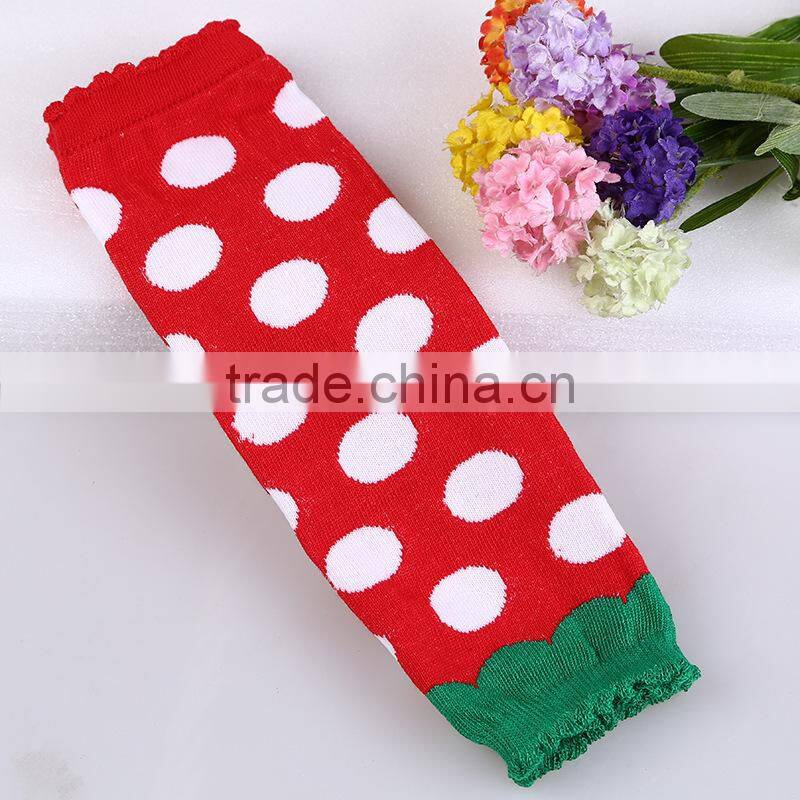 Baby girl christmas leg warmer baby leggings woolen legging girl polka dot leg warmers