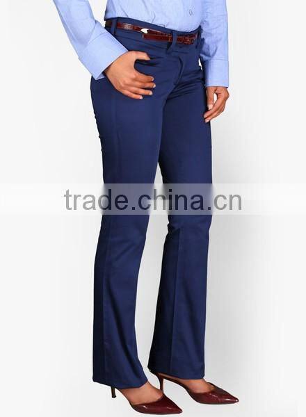 ladies chino pants,brand name women pants,flare chino pants