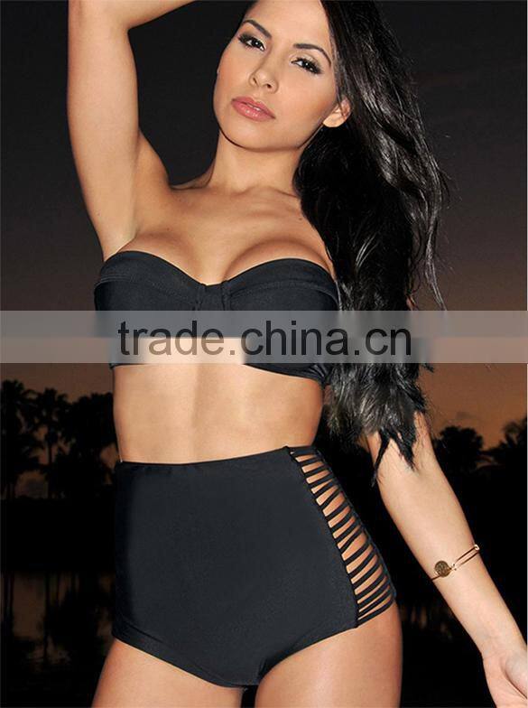 Women's Wrap Halter Bikinis Sets Swimwear swimwear from china Large Size Bandeau Padded Swimsuit SV003179