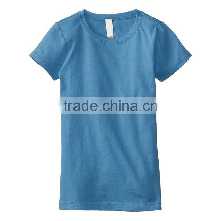 Hot sale woman 100 cotton soft breathable custom print plain tshirt blank