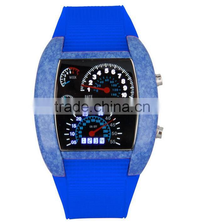 Wholesale OEM colorful Waterproof LED Watches Men Sport Watch with factory price