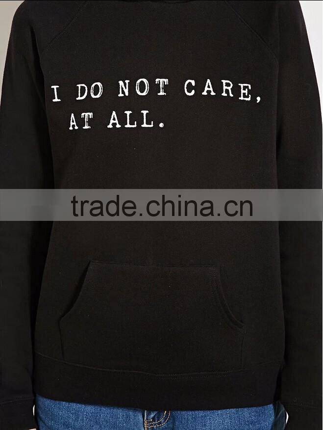 2016 Long sleeve front pocket supreme hoodie women fashion hoodie manufacturers