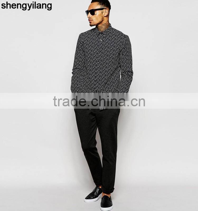 Cheap guangzhou cotton shirt,custom spot long-sleeved shirt wholesale