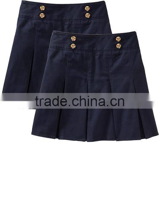 OEM design School uniform Skirt Girls Long Uniform Skorts