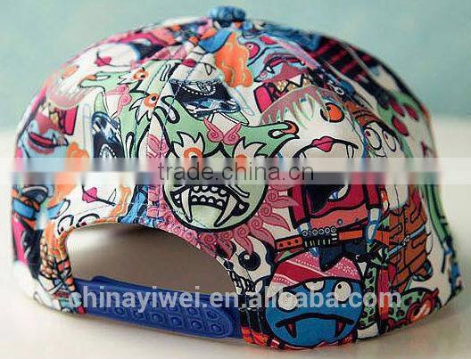 new cartoon scrawl hiphop baseball cap