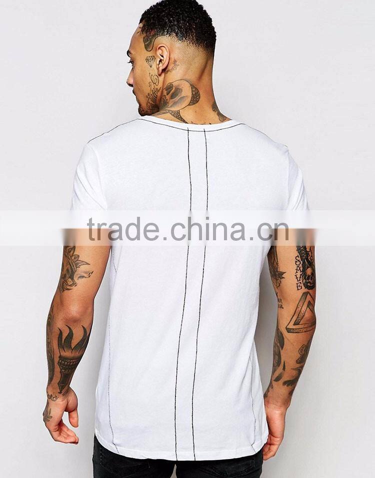 Guangzhou Shandao New Arrival Men 180g 95% Cotton 5% Spandex Summer Short Sleeve T Shirt Tattoo