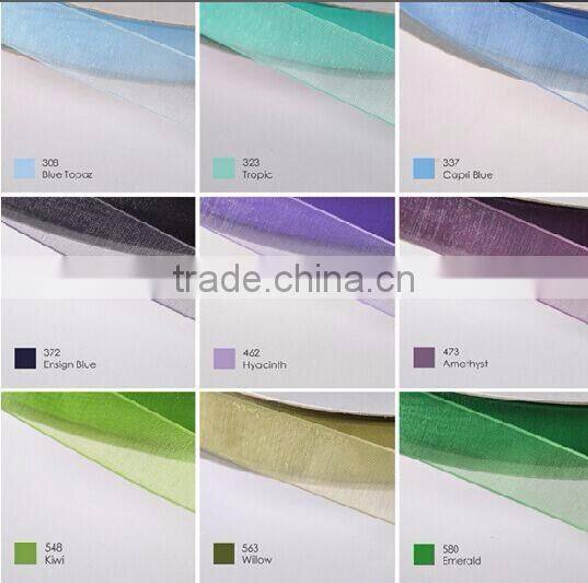 hi-ana ribbon 105 Most popular silk wired sheer organza ribbon for parties decoration