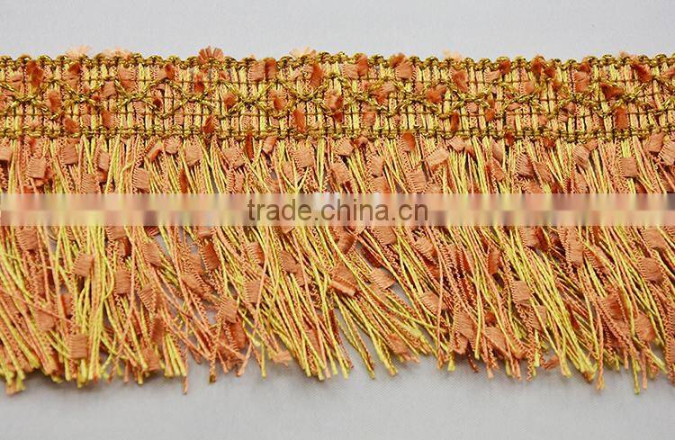 Cheap Lace Gold Braid Tassel Trimming for sofa