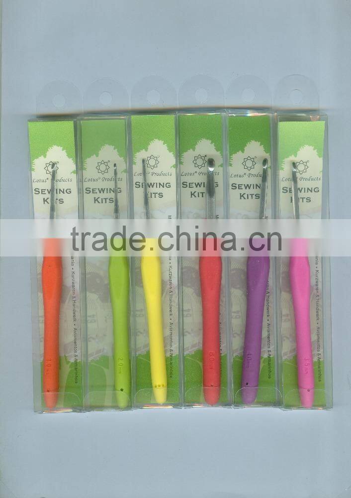 Crystal Acylic Crochet Hook With Blister Card