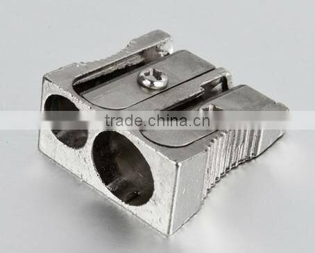 High quality double holes metal aluminium sharpener