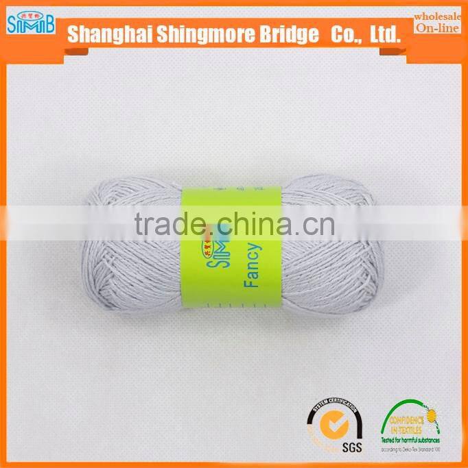 Online shopping knitting yarn china supplier best wholesale oeko tex cotton lurex soft yarn hand knitting yarn with free sample