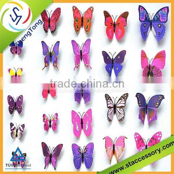 new product wholesale 3d butterfly wall stickers room decor 3d wall stickers