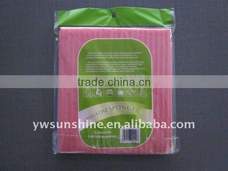 Ultra-soft and quick dry cellulose sponge floor,bathroom,kitchen,furniture,glass,desk-top cleaning cloth 100% wood-pulp