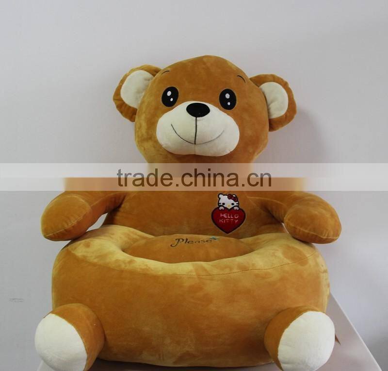 Sofa Type and plush,Soft plush,stuffed with PP cotton Material plush animal sofa chair