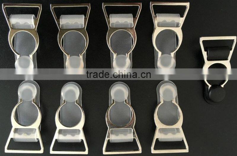 20mm 2017 Dubaa Trading Inc Sexy Lingeries Accessories Silver Garter Metal Suspender Clip NEW Style