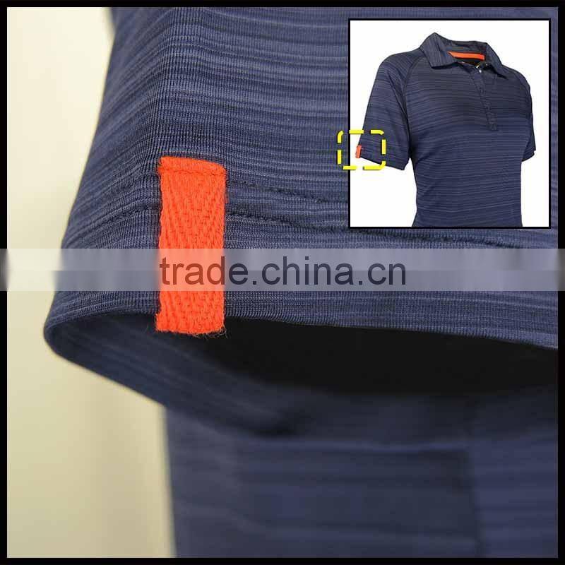 T092-1642N OEM 90%Pes 10%Spandex Melange Fashion Polo Shirt With High Quality