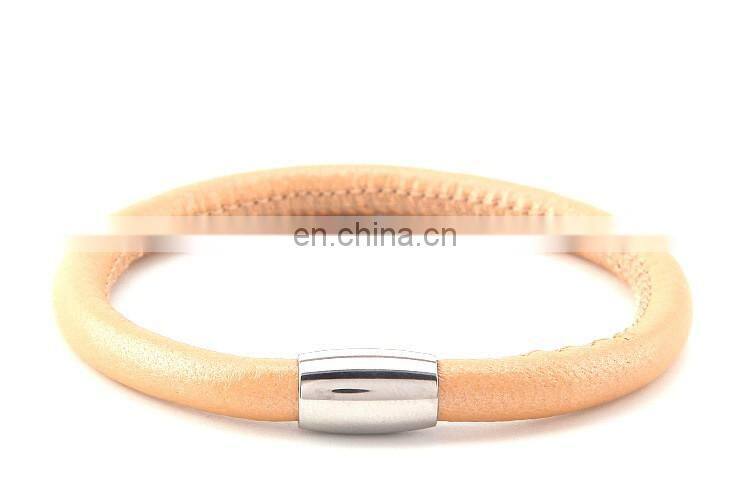 Wholesale Beaded Leather Bracelet Brown Leather Watch Bracelet For Women