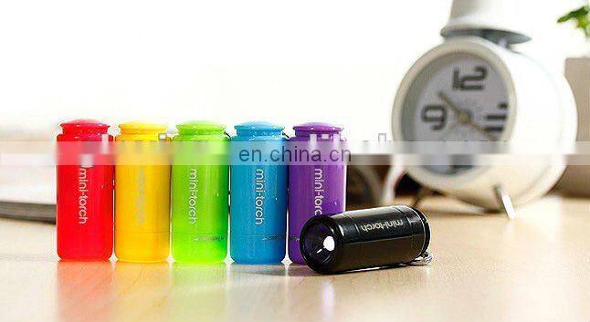 Hot sale customized LED mini torch LOGO printing flashing torches waterproof torch light
