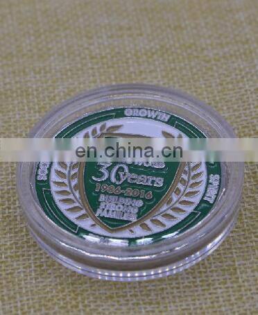 Design your own logo die cast custom memory silver metal coin